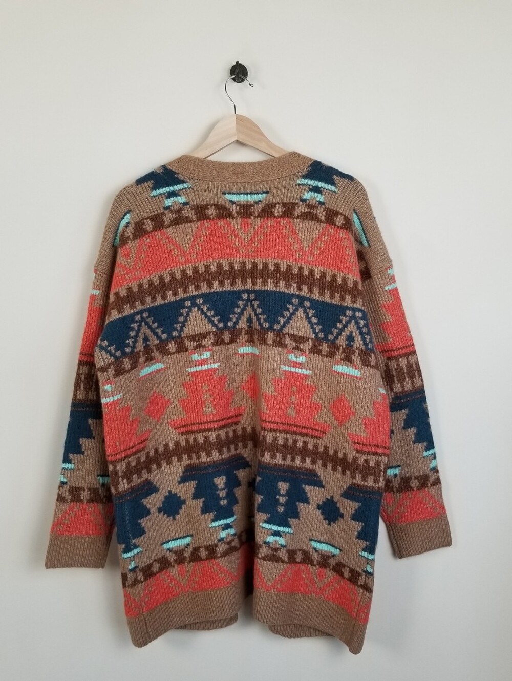 Lucky Brand Southwestern Open Front Cardigan Large NWT - Picture 4 of 8